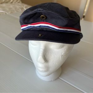 Newsboy Vintage Cabbie Flat Cap Golf Junkie Club Navy Blue One Size